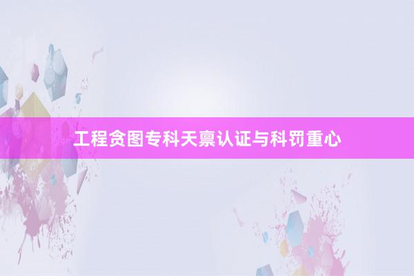 工程贪图专科天禀认证与科罚重心