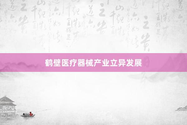 鹤壁医疗器械产业立异发展